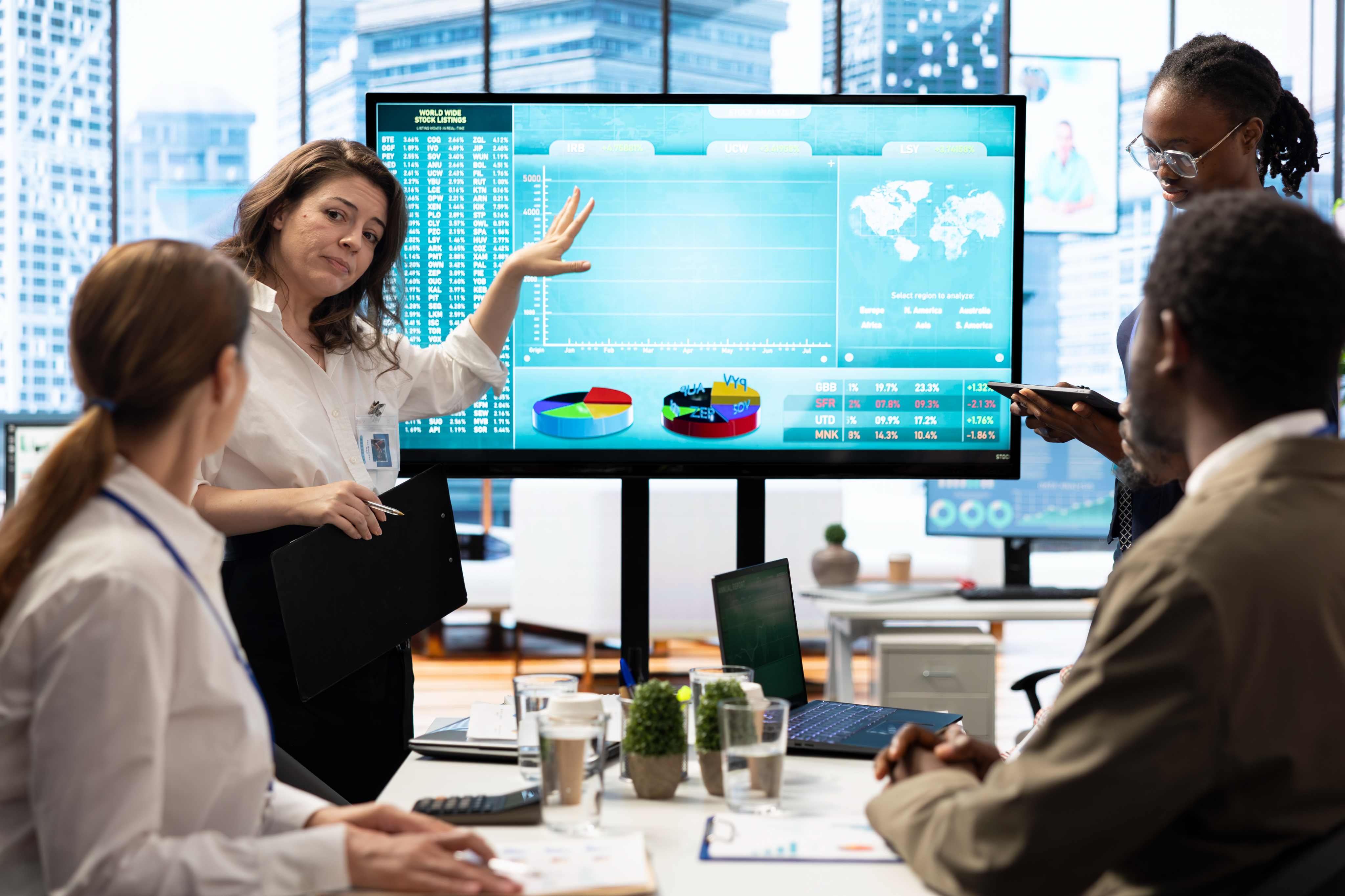 KKJ Advisory operations management consultants reviewing process performance data